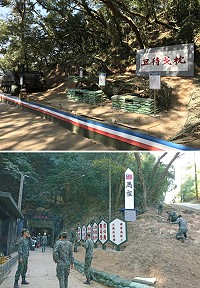 馬祖國際馬拉松一大特色的南北坑道在馬防部大力協助下已經完成佈置,讓參賽選手體驗戰地前線的震撼。(圖:吳嘉榮、連江縣政府)