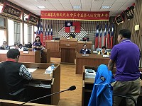 莒光鄉民代表會第十屆第八次定期大會昨日進行第一天鄉政總質詢。(圖/文:宋幸儒、莒光鄉代會)
