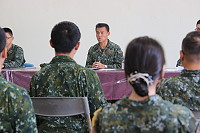 　指揮官主持到部新兵精神講話。（圖／文：江耿逸）