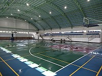 　東引鄉體育館封館一個月進行整修後，預定9日恢復開放使用。（圖／文：陳其敏） 