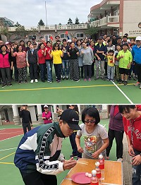 莒光鄉公所11日展開東莒場107年全民健行暨趣味競賽活動。(圖/文:蔡夢玲)
