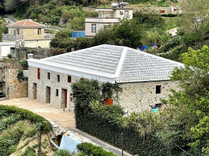 　橋仔五間排歷史建築主體修復完工，未來主要空間將規劃為漁村文史展館。（圖／文：陳鵬雄）