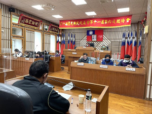 莒光鄉民代表會第11屆第6次臨時會,21日審議莒光鄉110年度總預算第1次追加預算案。(圖/文:宋幸儒)