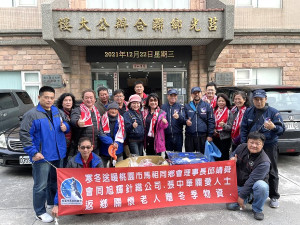 馬祖同鄉會暨馬祖關懷協會理監事團隊22日抵達莒光寒冬送暖。(圖/文:宋幸儒)