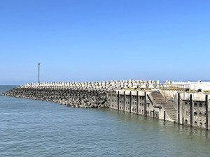 　新建白沙北碼頭水深不足無法靠泊大型貨船，地方建議改成客運碼頭之用。（圖／文：陳鵬雄）