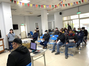 東莒猛澳碼頭區既有候船室重建暨周邊環境改善工程施工前說明會。(圖/文:蔡夢玲)