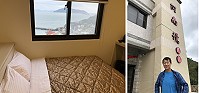 橋仔旅台鄉親黃德官鮭魚返鄉,在阿南境經營第1家海景民宿。(圖/文:陳鵬雄)
