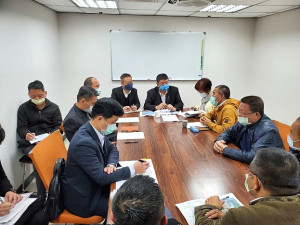 立委陳雪生國會辦公室11日召開北竿塘岐靶場遷建協調會。(圖:立委陳雪生國會辦公室提供)