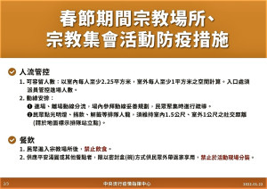 春節期間宗教場所、集會活動防疫措施-2