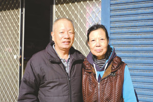 ▲鄭銀俤主任賢伉儷。鄭老師說,大坵人的生活不只在大坵島,南面的高登,還有北面的亮島,一起養活了大坵人。