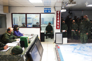 廖指揮官主持北高、莒光守備大隊兵棋推演。(圖／文：蔣宗明)