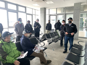 　縣長劉增應23日前往現勘地區重大工程。（圖／文：馮紹夫）