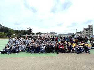 　塘岐國小慶祝建校70週年，1日上午在塘岐運動場舉辦盛大的校慶運動會。（圖／文：陳鵬雄）