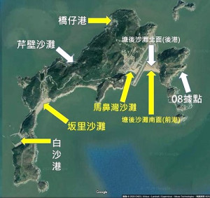 北竿藍眼淚粉絲團小編依據多年追淚經驗提供北竿追淚指南地圖。(圖:北竿藍眼淚紛絲團)
