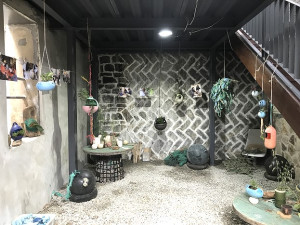 　西尾半島物產店辦理霧春海廢坊不廢市集，讓更多人看見海廢再生應用無限可能。（圖／文：吳嘉榮）