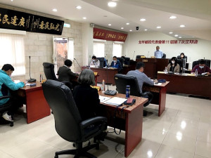 北竿鄉代會第11屆第7次定期大會開議,13日聽取鄉長施政報告及說明。(圖/文:陳鵬雄)