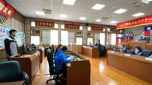 莒光鄉民代表會第11屆第7次定期大會25日進行第一天鄉政總質詢。(圖/文:宋幸儒)