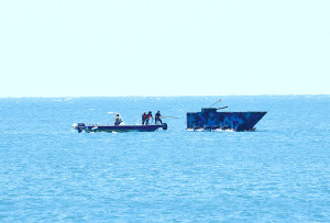 　海上戰車。（圖與文：陳其敏）