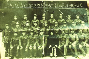 　海保部隊平潭子弟，他們都是福清哥。(照片為海保老兵林祖炘先生提供，第二排左四)
