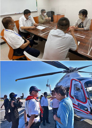立委陳雪生、立委楊曜與衛福部、凌天航空召開救護直昇機駐地備勤及運送服務後續擴充會議及凌天航空2018年負責進駐澎湖、連江,飛特立航空進駐金門。(圖:立委陳雪生國會辦公室)