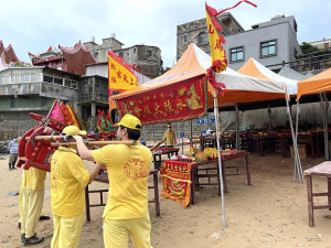 　補庫季節到，北竿橋仔境18日舉辦盛大的水陸大法會為地方祈福。（圖／文：陳鵬雄）