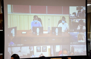 　縣府召開第4次主管月報，府外局處主管視訊參加；縣長劉增應強調確保鄉親平安健康為縣政首要工作，持續加強景點及各村環境清消。（圖／文：曹重偉）