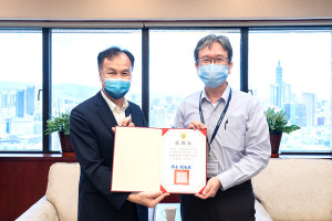 馬祖國際藝術島感謝之行馬不停蹄,縣長劉增應一行30日前往台電拜訪董事長曾文生,感謝大力支持藝術島系列活動及相關經費。(圖:連江縣政府)