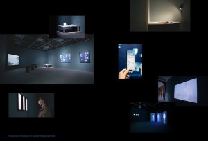 《如果島嶼會作夢》展覽專輯6月發行,去年5位藝術家以多元媒材與手法回應展覽命題在台北當代藝術館MoCA Studio展出場景。(圖:策展人謝宇婷)