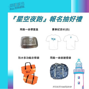 　2022馬祖莒光定向夜跑報名抽好禮，請把握機會儘速報名。（圖：交旅局）