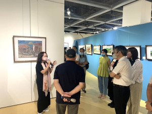 「永以為好」張信義辭世10週年回顧展9日上午民俗文物館開幕。(圖/文:馮紹夫)