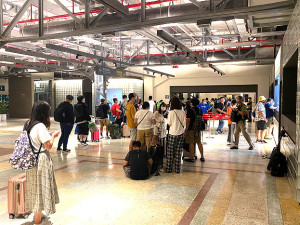 　基隆西岸旅客碼頭二樓臺馬航線旅客服務區已於六月二十九日重新開放啟用，空間寬敞新穎。（圖：旅客提供）