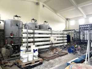 　北竿海水淡化廠新增一部3百噸機組，可有效提升北竿地區枯水期供水穩定度。（圖／文：陳鵬雄）