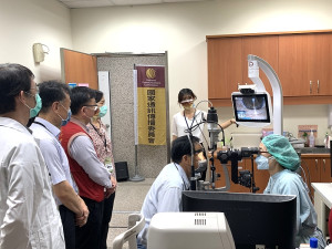　國家通訊傳播委員會(NCC) 15日於連江縣立醫院舉辦5G醫療體驗活動，透過科技為離島居民看診。（圖／文：馮紹夫）
