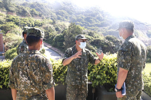 廖指揮官向幹部提出指導與注意事項。(圖:賴閩蝶)