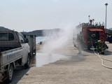 　連江縣環資局27日舉辦111年度連江縣海洋污染緊急應變實兵演練。（圖／文：馮紹夫）