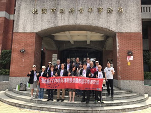 副縣長王忠銘率連江縣青年事務委員會委員參訪桃園市政府青年局。(圖/連江縣政府民政處)