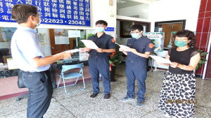 檢察長黃元冠召開法警勤務會議,要求落實蔡部長及邢檢察總長指示,加強法警戒護人犯及預防監所人犯脫逃。(圖/文:曹重偉)
