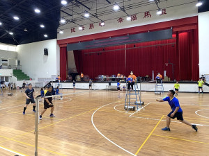 　縣運羽球1日開打，北竿鄉勇奪社會組團體冠軍。（圖／文：馮紹夫）