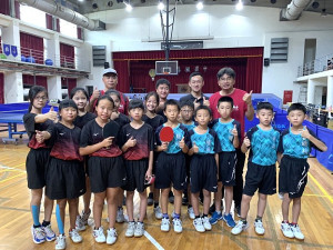 111年縣運動會桌球錦標賽結束,塘岐國小4金最大贏家,介壽國中小獲得國小女雙、國中混雙、國中男雙冠軍。(圖/文:馮紹夫)