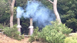 產發處手護大坵工作假期-玉珊瑚OUT生物炭IN一起手護小鹿的家活動獲熱烈迴響。(圖/文:陳鵬雄)