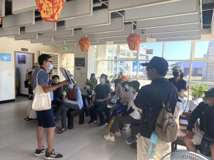 馬祖地質公園深度旅遊活動莒光場16日上午熱鬧展開。(圖/文:蔡夢玲)