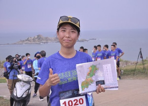 2022第4屆馬祖莒光定向越野賽,林弱水以42分48秒拿下女子組冠軍。(圖:中國時報)