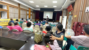 連江縣衛福局「銀向健康.從齒開始」衛教講座22日抵達西莒,鄉親受益良多。(圖/文:宋幸儒)