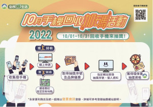 環資局10月回收手機、收好抽滿活動 四鄉村里資收站