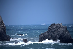 　受東北季風增強影響，馬祖沿海風浪增大。（圖／文：陳其敏）