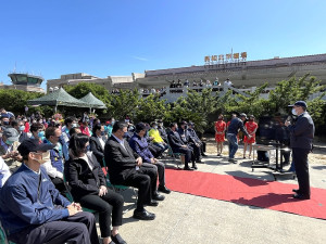 　北竿航空站立體停車場主體工程正式開工動土。（圖／文：陳鵬雄）