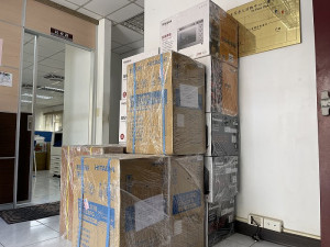 　北竿近年彩品數量最多的摸彩健行活動本週六登場，光是大型電器彩品就有15項。（圖／文：陳鵬雄）