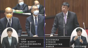 立委陳雪生1日質詢行政院長蘇貞昌盡速恢復小三通、爭取新四通、北竿塘岐靶場遷移。(圖:立委陳雪生國會辦公室)