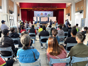 五合一選舉結束,西莒第8投開票所平和順利。(圖/文:宋幸儒)