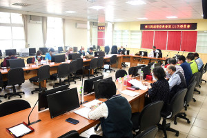 　連江縣選舉委員會28日召開121次會議，主要審查連江縣第8屆縣長、縣議員、第12屆鄉長、鄉民代表暨村長選舉當選人名單。（圖／文：曹重偉）
